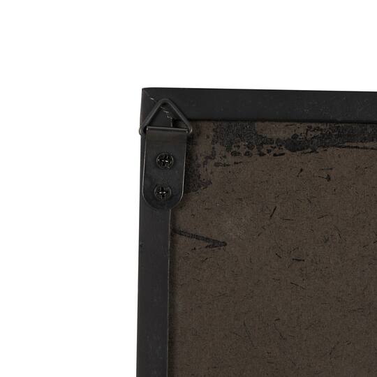 Cream Shell Shell Handmade Abstract Wall Décor with Beige Linen Backing & Black Frame